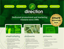 Tablet Screenshot of directiontourmarketing.com